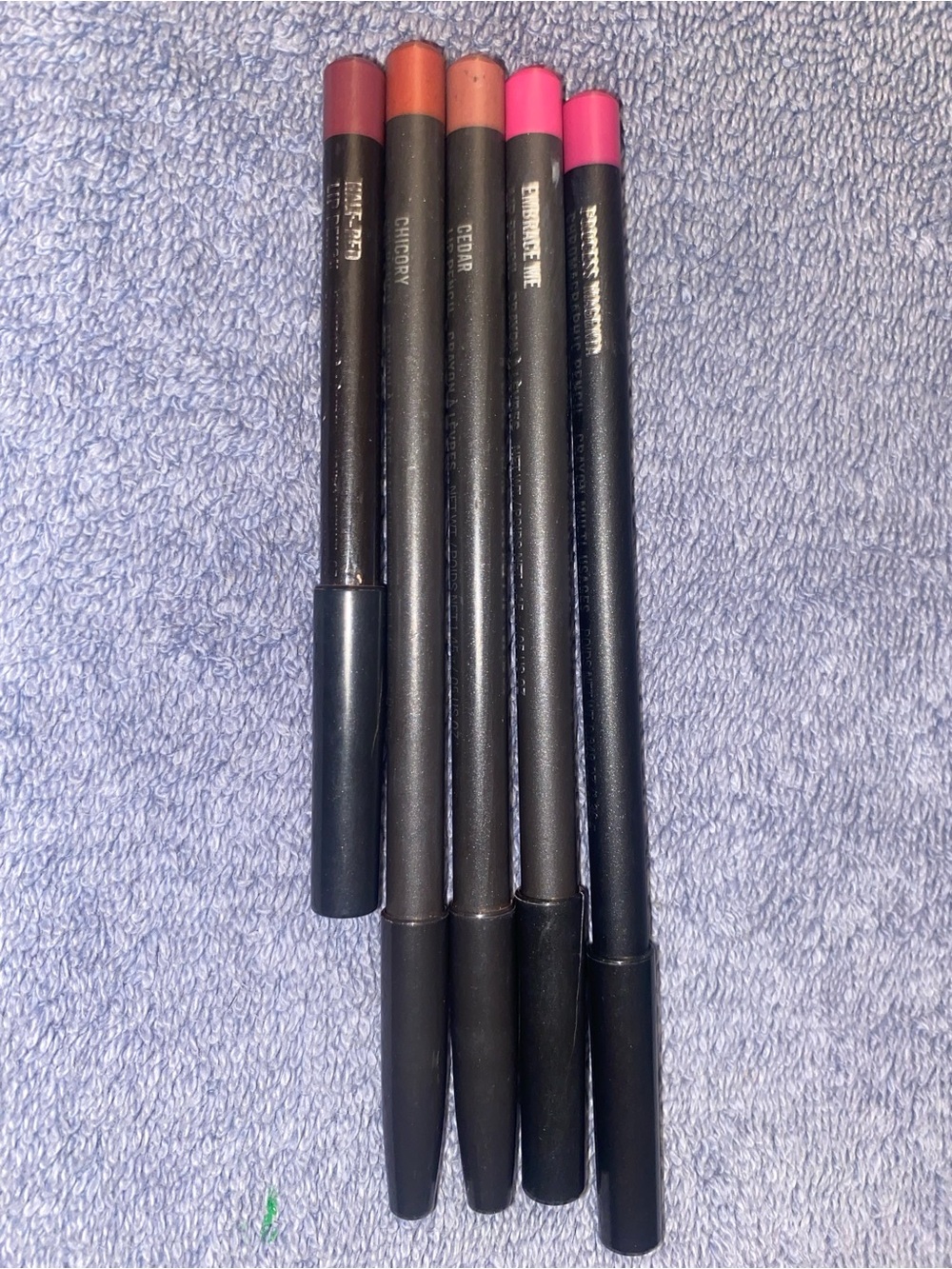 MAC Cosmetics Lip Liner Set — Brown, Coral, Peach, Hot Pink, Fuchsia